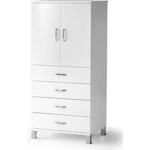 Erezoğulları Mobilya Buket 4 Çekmeceli Raflı Kapaklı Şifonyer 61x44x128 Demonte