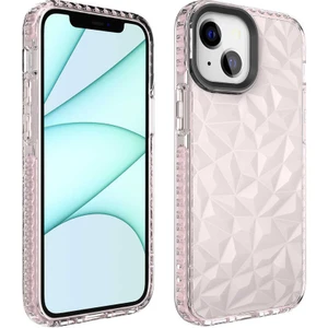 - Apple iPhone 13 - Kılıf Koruyucu Prizmatik Görünümlü Buzz Kapak - Pembe - T19073