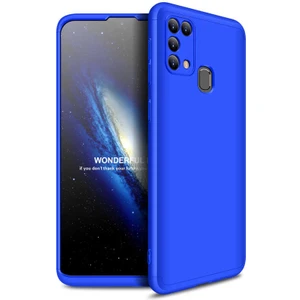 - Samsung Galaxy M31 - Kılıf Parmak izi Yapmayan 3 Parça Ays Kapak - Mavi - T13781