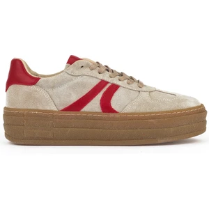 Kadın  Deri Sneaker 1431000Z6640 Bej