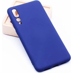 noktaks - Huawei P20 Pro - Kılıf Mat Soft Premier Silikon Kapak - Lacivert
