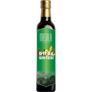 Super Gurme Masala Sandalos Sakızlı Detoks Elma Sirkesi 500 ml (Kinoa-Kiraz Sapı-Avokado Yaprağı-Chia Tohumlu)