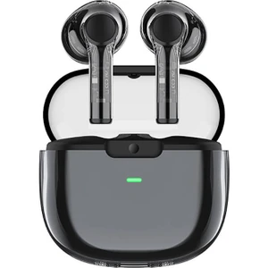 Hi-Fi Ses Kaliteli Kulak İçi Bluetooth Kulaklık REP-W50 Amber Serisi Şeffaf Tasarım V5.3 Siyah