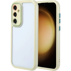 noktaks - Samsung Galaxy S23 FE - Kılıf Kamera Korumalı Renkli Kenar ve Çerçeve Tasarımlı Vitamin Kapak - Yeşil - T32439