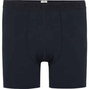 Steve Wolls Erkek Lacivert Tekli Uzun Paça Bambu Boxer - 25200
