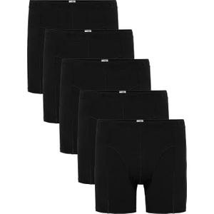 Erkek Siyah 5’li Klasik Bambu Boxer - 25103  (BS100)