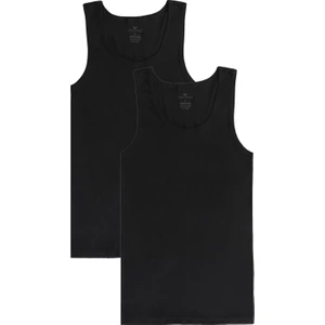 Erkek Siyah 2’li Askılı Bambu Atlet - 33401