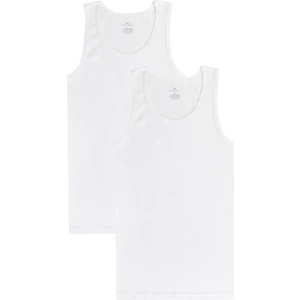 Erkek Beyaz 2’li Askılı Bambu Atlet - 33401