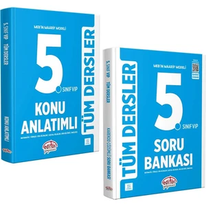 Editör Yayınları 2025 Maarif Modeli 5. Sınıf Tüm Dersler Konu Anlatımlı - Tüm Dersler Soru Bankası 2'li Set