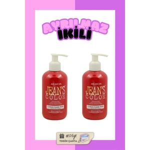 JEAN'S COLOR Amonyaksız Pamuk Şekeri Pembe Renkli Saç Boyası 250 ml X2 Adet Kokusuz Su Bazlı Cotton Candy Hair Dye