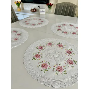 Dantel Görünümlü Amerikan Servis 6lı  / 1.sınıf Pvc