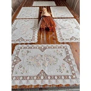 Dantel Görünümlü Amerikan Servis 6lı  / 1.sınıf Pvc