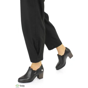 Kadın  Deri Ortopedik Kışlık Kalın Topuklu Klasik Ayakkabı M25/KA3125