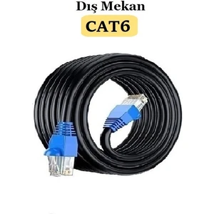 50 Metre Cat6 Dış Mekan Ethernet Internet Kablo EZRJ45 2 Katlı Kablo High Speed