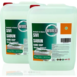 Besleyici ve Onarıcı Sıvı El Sabunu 5lt * 2 Adet Ekonomik Boy Beyaz Sabun Kokulu