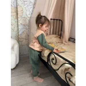 Bebeğime Çorap Çocuk Bisiklet Yaka Alt-Üst Eşofman Takımı - Üç Iplik Şardonlu