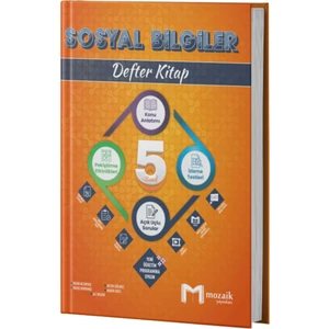 Mozaik Yayınları 5. Sınıf Sosyal Bilgiler Defter Kitap