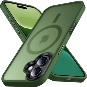 Apple Iphone 16 Plus Kılıf Magsafe Şarj Arka Yarı Şeffaf Kapak Sio Cover