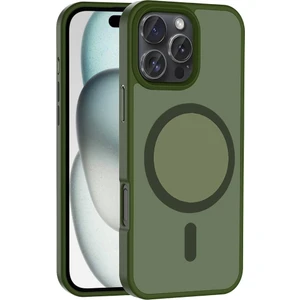 Apple iPhone 16 Pro Max Kılıf Magsafe Şarj Arka Yarı Şeffaf Kapak Sio Cover