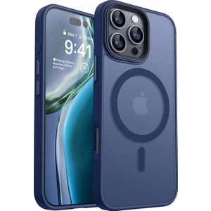 Apple Iphone 16 Pro Max Kılıf Magsafe Şarj Arka Yarı Şeffaf Kapak Sio Cover