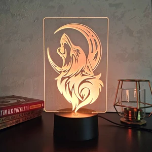 Lerad-Lazer Art Kurt Gece Lambası. 16 Renk + Dokunmatik ve Uzaktan Kumandalı Işık. Hediye Olarak Mükemmeldir.
