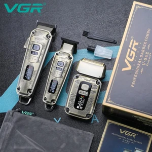 Orjinal Vgr Yeni V-642 Profesyonel Saç Sakal Ense +Sıfır Yanak  Düzeltici Elektrikli Tıraş Makinesi Seti