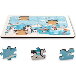 Montessori Kutuplar 24 Parça Ahşap Puzzle Seti - 1+ Yaş - Eğitici, Öğretici ve Güvenli Çocuk Oyuncağı