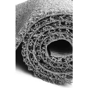 Gri Kıvırcık Paspas Kaymaz Taban Halı Yolluk Kapı Önü Paspası 14 mm Kalınlık