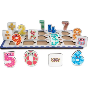 Montessori Matematik Ahşap Bultak Puzzle Seti / 1+ Yaş / Eğitici, Öğretici ve Güvenli Matematik Öğretici Oyun