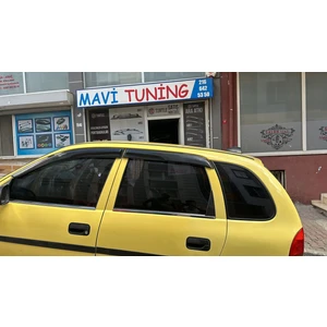 Opel Corsa B Araca Krom Cam Çıtası 4 Parça Paslanmaz Çelik Krom