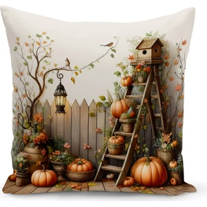 Bertille Home Sonbahar Serisi Çift Tarafı Dijital Baskılı Kırlent Kılıfı (Halloween Autumn Cushion Cover)