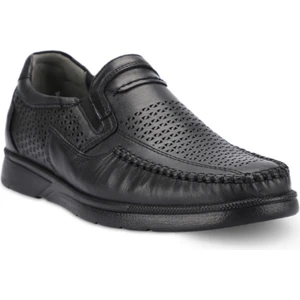 HELMUT-H Erkek Siyah Deri (40-45) Comfort Ayakkabı