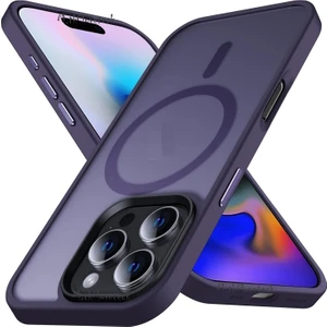 M.tk moveteck Apple iPhone 16 Pro Max Kılıf Kamera Çıkıntılı Mat Magsafe Wireless Şarj Destekli Siyah Renkli Hassas Butonlu Kapak