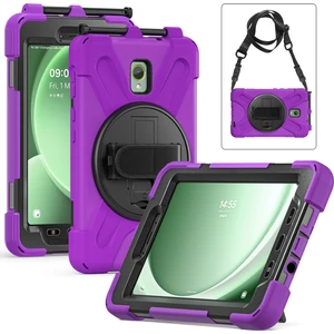 Seashell Digital Samsung Galaxy Tab Aktif 3 T570 TAB Active5 X306B Pc Silikon Koruyucu Omuz Askılı Tablet Kılıfı (Yurt Dışından)