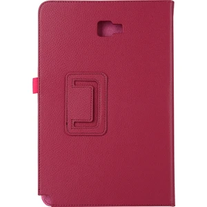 Seashell Digital Samsung Galaxy Tab A 10.1 (2016) S Pen P580 P585 Litchi Tahıl Akıllı Deri Standlı Tablet Kılıfı (Yurt Dışından)