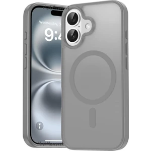 M.tk moveteck Apple iPhone 16 Uyumlu Kılıf Kamera Çıkıntılı Magsafe Wireless Şarj Destekli Hassas Butonlu Mat Renkli Arka Kapak