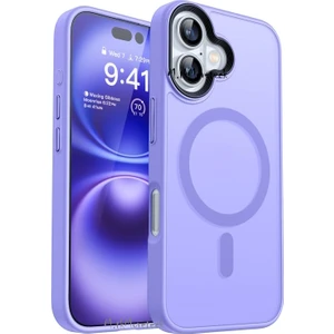 M.tk moveteck Apple iPhone 16 Uyumlu Kılıf Kamera Çıkıntılı Magsafe Wireless Şarj Destekli Hassas Butonlu Mat Renkli Arka Kapak