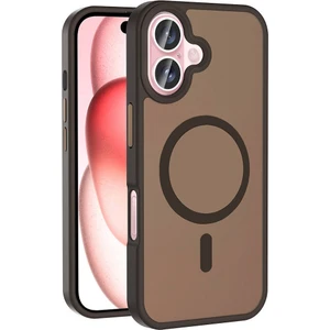 M.tk moveteck Apple iPhone 16 Plus Kılıf Kamera Çıkıntılı Magsafe Wireless Şarj Destekli Mat Renkli Hassas Butonlu Kapak