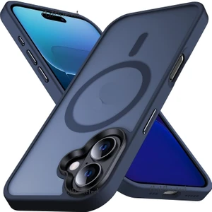 M.tk moveteck Apple iPhone 16 Plus Kılıf Kamera Çıkıntılı Magsafe Wireless Şarj Destekli Mat Renkli Hassas Butonlu Kapak