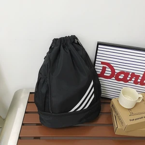 Eğitim Sırt Çantası Çizgili Ipli Saklama Çantası Futbol Çantası Ipli Seyahat Sırt Çantası Spor Yoga Spor Çantası (Yurt Dışından)