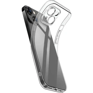 Iphone 14 Plus Uyumlu Kamera Korumalı Lüks Şeffaf Silikon Kılıf