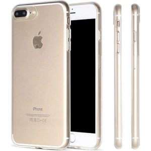 Iphone 7 Plus ve 8 Plus Uyumlu Kamera Korumalı Lüks Şeffaf Silikon Kılıf