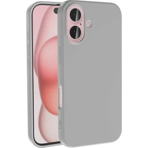 Techno Guru iPhone 16 Plus Kılıf Kadife Dolgulu Şık Candy Lansman Silikon Kapak