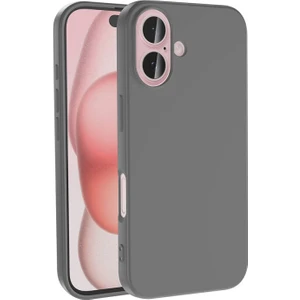 Techno Guru iPhone 16 Plus Kılıf Kadife Dolgulu Şık Candy Lansman Silikon Kapak