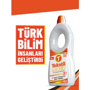 Ev Tekstili 3'ü 1 Arada Sıvı Vegan Çamaşır Deterjanı 1200 ml
