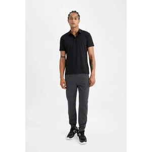 DeFactoFit Slim Fit Çift Cepli Fermuarlı Paça Dokuma Pantolon C9262AX24AU