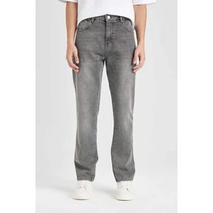Straight Fit Normal Kalıp Normal Bel Boru Paça Jean Pantolon D1812AX24WN