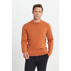 ALTINYILDIZ CLASSICS Erkek Kiremit Standart Fit Normal Kesim Bisiklet Yaka Triko Kazak