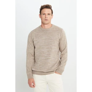 Altınyıldız Classics Bisiklet Yaka Standart Vizon Melanj Erkek Kazak 4A4924100054