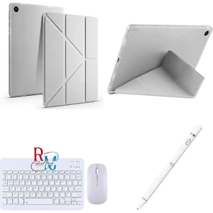 Samsung Galaxy Tab S6 Lite P610/613 Uyumlu Standlı Kılıf Dokunmatik Kalem ve Klavye Mouse 3'lü Set